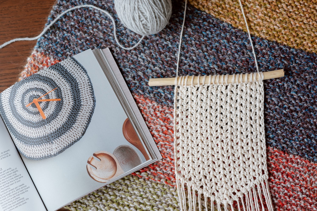 Beautiful wall macrame that brings boho style to the room